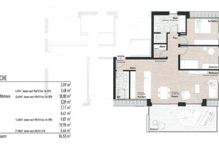 Wohnung Waldachtal - 3.5 Zimmer, 85 m&sup2;, 1.070&euro; | Angebot:25336243