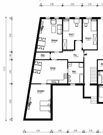 Etagenwohnung Lützen - 4 Zimmer, 110 m&sup2;, 850&euro; | Angebot:23957746