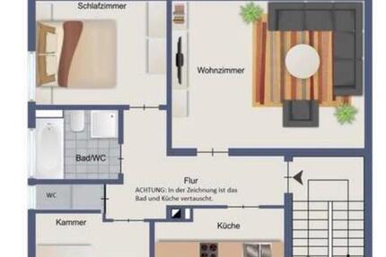 Wohnung Pforzheim Eutingen - 2 Zimmer, 69 m&sup2;, 850&euro; | Angebot:26705297