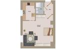 Etagenwohnung Köln Innenstadt - 1 Zimmer, 33 m&sup2;, 693&euro; | Angebot:26588840