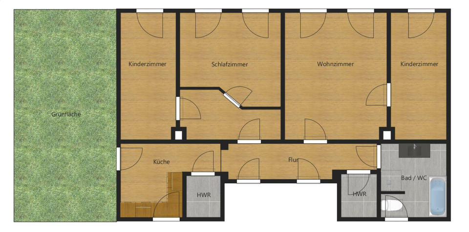 Helle 4-Zimmer-Wohnung mit Terrasse mieten - modern & naturnah.