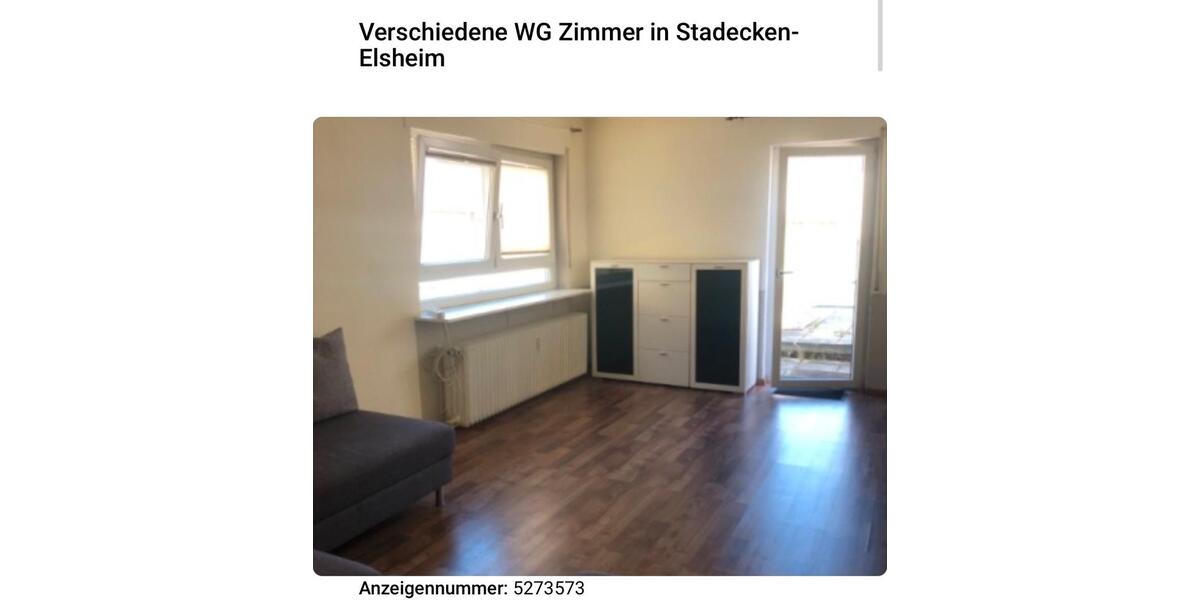 Wohnen auf Zeit Stadecken-Elsheim Elsheim - 1 Zimmer, 13 m&sup2;, 450&euro; | Angebot:22580879