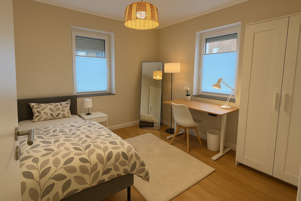 WG Zimmer in Stuttgart, Erstbezug, voll möbliert in 3er Frauen WG 3 zimmer