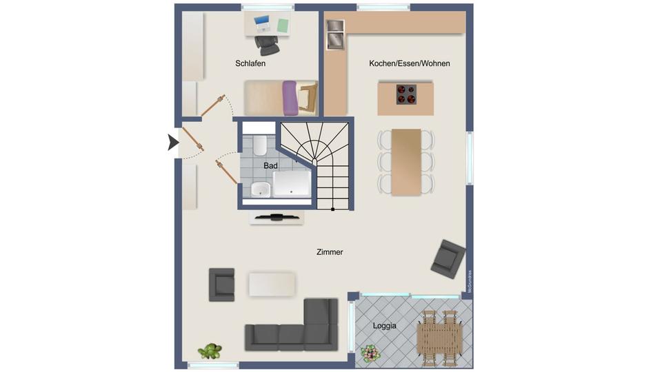 Maisonettenwohnung Fulda Aschenberg - 4 Zimmer, 119 m&sup2;, 1.750&euro; | Angebot:22092296