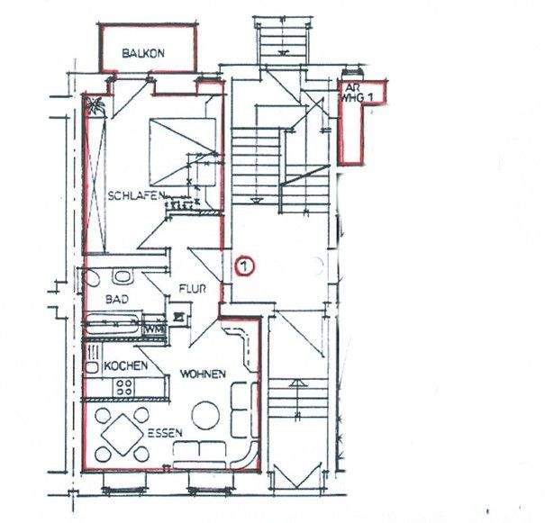 Wie wärs damit? Hübsches Apartment im Erdgeschoss 1 zimmer