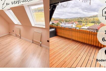 **Gemütliche 3 Zi-Dachgeschosswohnung mit malerischen Loggia-Ausblick bei Bodenwerder zu vermieten** 3 zimmer