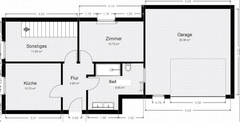 Moderne helle 2,5 Zimmer Maisonette Wohnung