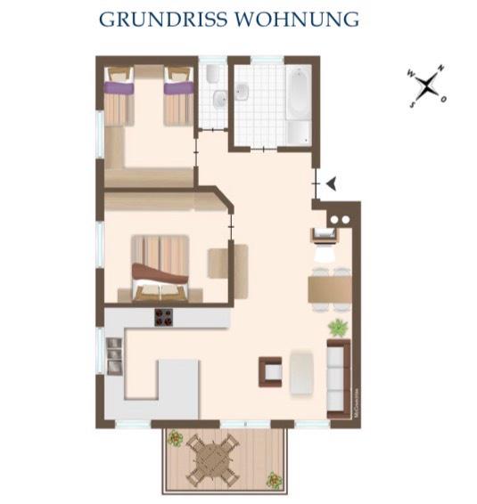 Etagenwohnung Bad Wurzach - 3 Zimmer, 84 m&sup2;, 1.040&euro; | Angebot:25264190