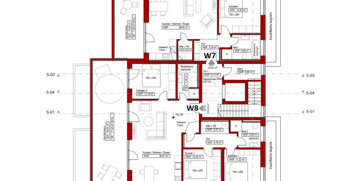 Etagenwohnung Kirchhain - 2 Zimmer, 60 m&sup2;, 750&euro; | Angebot:25868215