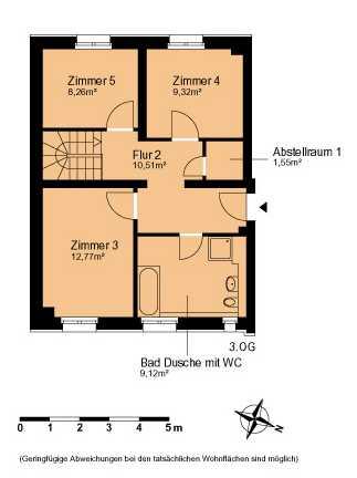 Maisonettenwohnung Zwickau Zwickau-Nord - 5 Zimmer, 107 m&sup2;, 619&euro; | Angebot:26263475