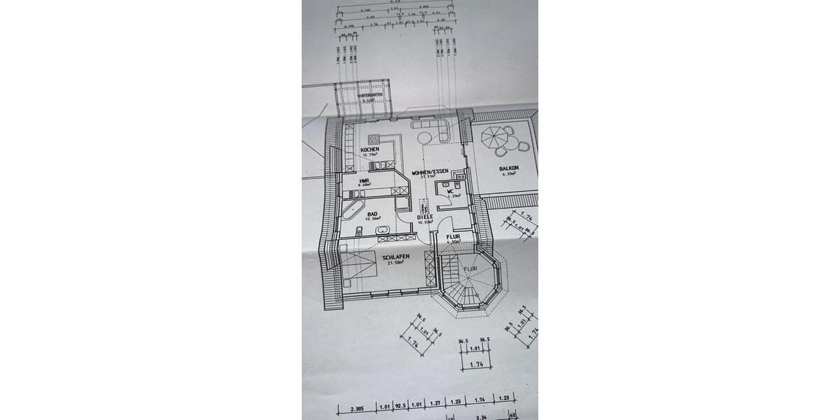 Etagenwohnung Gronau (Westfahlen) - 2 Zimmer, 110 m&sup2;, 1.100&euro; | Angebot:25235989