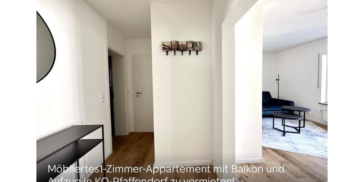 ModernesVollmöbliertes 1-Zimmer Apartment in Koblenz Pfaffendorf 1 zimmer