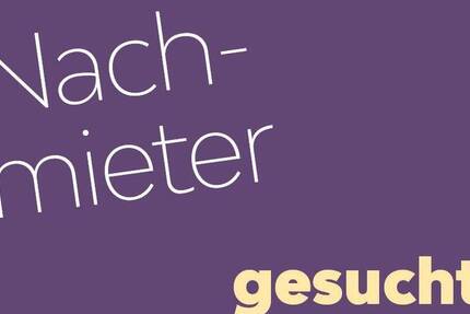 Nachmieter für gemütliche 1-RaumWohnung gesucht