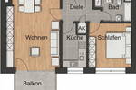 Etagenwohnung Münster Hiltrup - 2 Zimmer, 62 m&sup2;, 975&euro; | Angebot:26583850