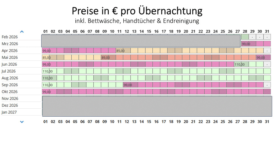 Wohnen auf Zeit Langeoog - 3 Zimmer, 57 m&sup2;, 85&euro; | Angebot:25327278