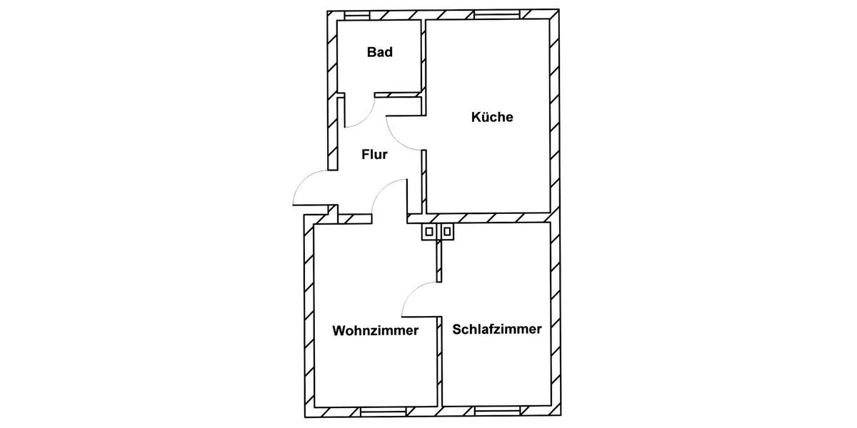 Renovierte Zweiraumwohnung in Zentrumsnähe 2 zimmer
