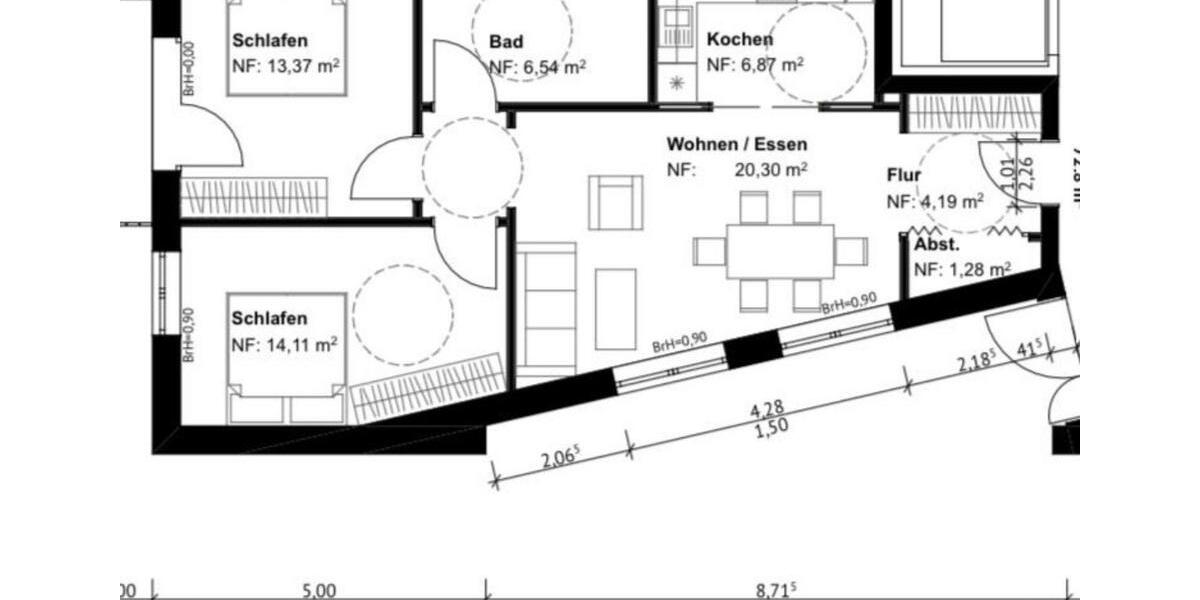 Erdgeschoßwohnung Nieste - 3 Zimmer, 70 m&sup2;, 950&euro; | Angebot:24454691