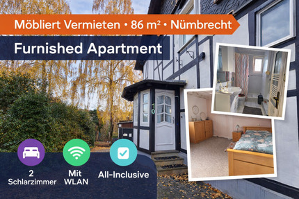 Wohnen auf Zeit Nümbrecht - 3 Zimmer, 86 m&sup2;, 950&euro; | Angebot:24397766