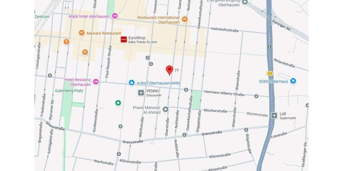 Etagenwohnung Oberhausen - 2 Zimmer, 62 m&sup2;, 680&euro; | Angebot:26439196