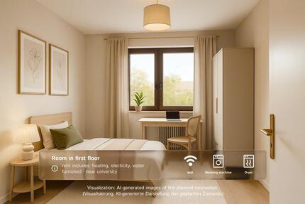 Wohnen auf Zeit Bremen - 1 Zimmer, 10 m&sup2;, 549&euro; | Angebot:26036133