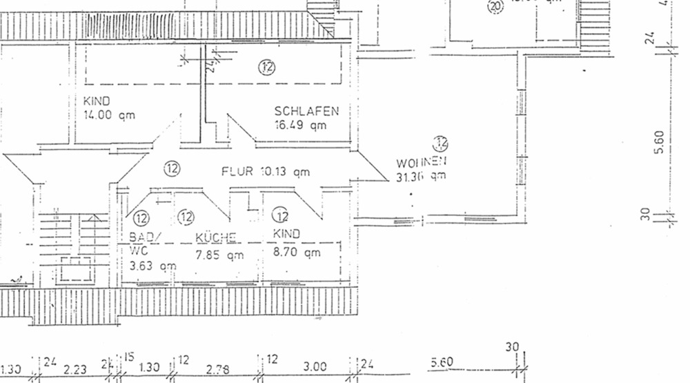 Etagenwohnung Meiningen - 4 Zimmer, 92 m&sup2;, 690&euro; | Angebot:25680297