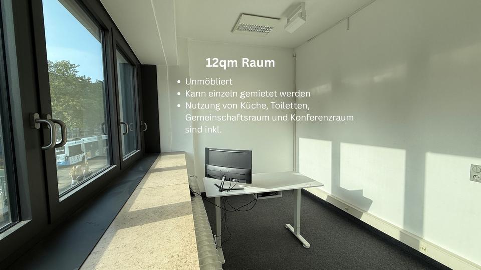 Heller Büroraum zur Untermiete - Top-Lage direkt am Hauptbahnhof zimmer