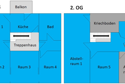 Wohnung Drensteinfurt Altbau 1. + 2. Etage 112m² 4 zimmer