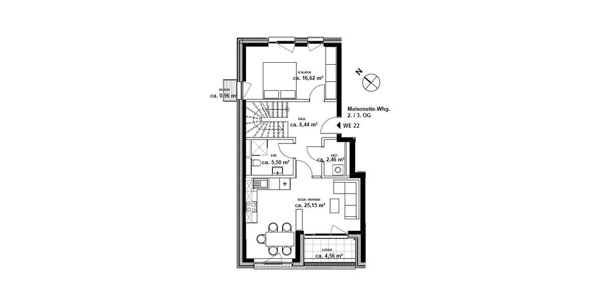 Etagenwohnung Norderstedt Garstedt - 5 Zimmer, 131 m&sup2;, 2.087&euro; | Angebot:26071690