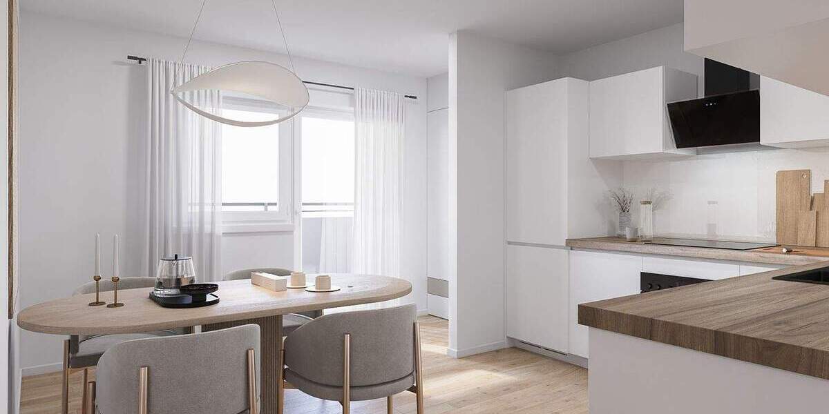 Erstbezug nach Kernsanierung 3-Zimmer-Wohnung mit Balkon und Einbauküche 3 zimmer