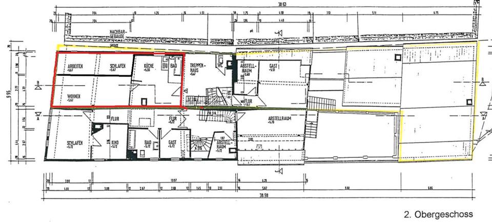 Etagenwohnung Friedberg (Hessen) - 2 Zimmer, 61 m&sup2;, 800&euro; | Angebot:26658561