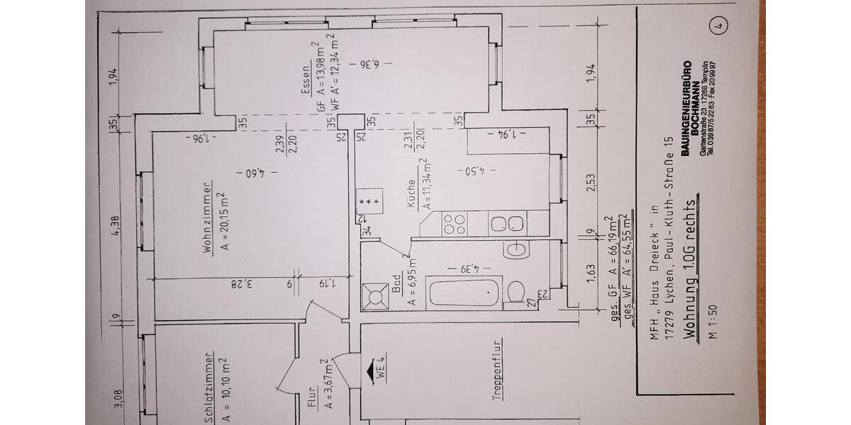 Helle 2-Raum-Wohnung 65 m² im san. Altbau zu vermieten 2 zimmer