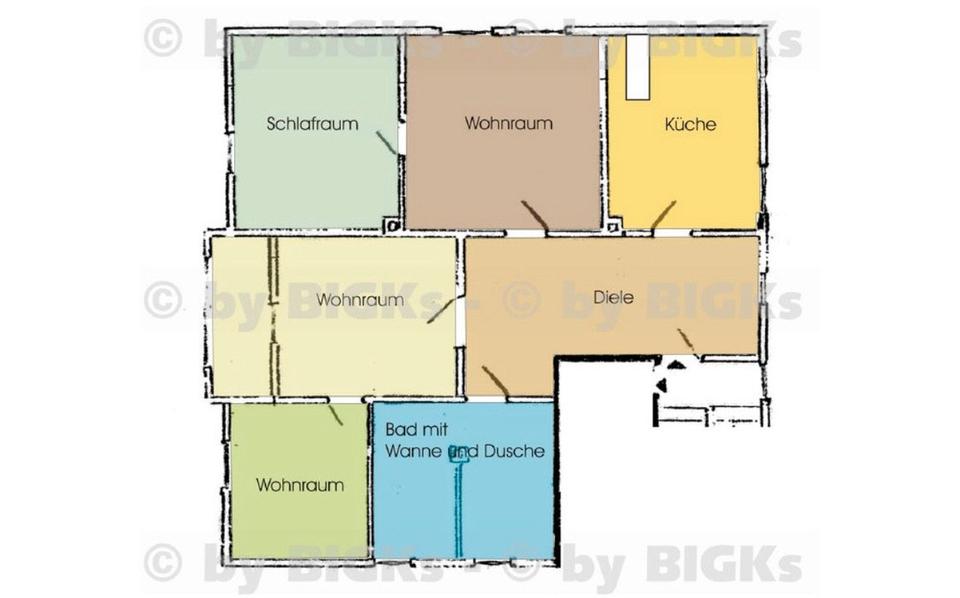 Etagenwohnung Zella-Mehlis Mehlis - 4 Zimmer, 116 m&sup2;, 968&euro; | Angebot:26074929