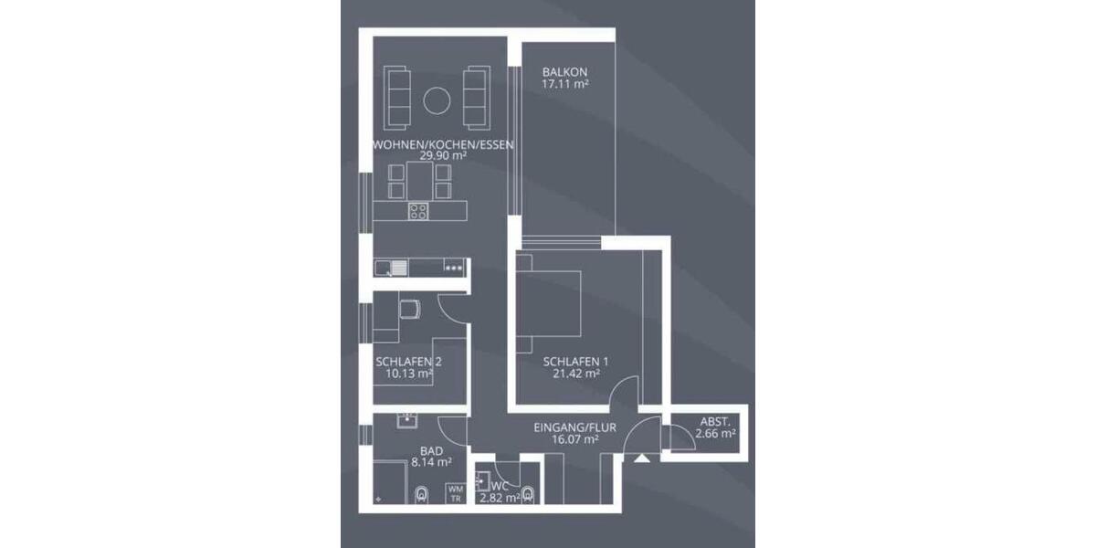 Erdgeschoßwohnung Passau Mühltal - 3 Zimmer, 100 m&sup2;, 1.280&euro; | Angebot:26660065