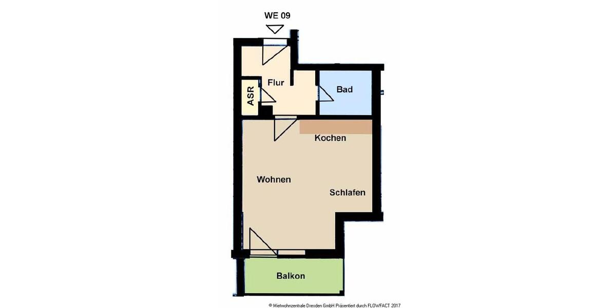 Dachgeschoßwohnung Bannewitz - 1 Zimmer, 35 m&sup2;, 350&euro; | Angebot:25298524