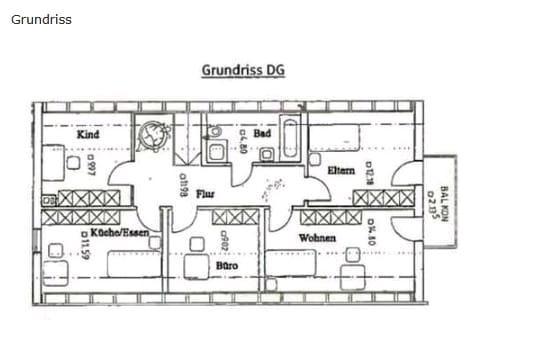 Dachgeschoßwohnung Eichstätt - 4 Zimmer, 76 m&sup2;, 800&euro; | Angebot:24689196
