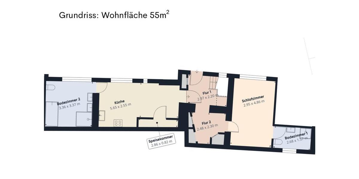 Erdgeschoßwohnung Wolmirstedt - 1 Zimmer, 55 m&sup2;, 40&euro; | Angebot:25932394
