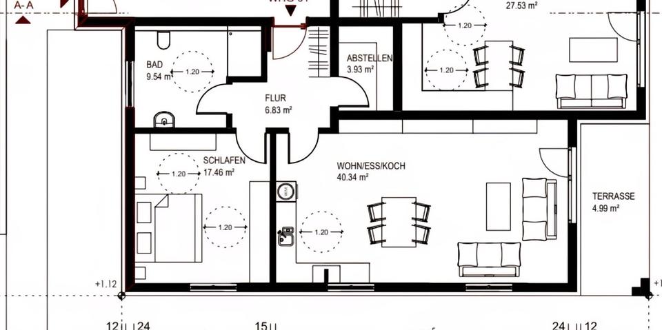 Moderne 2-Zimmer-Wohnung in Erbendorf (Neubau, Naabhöhe) 2 zimmer