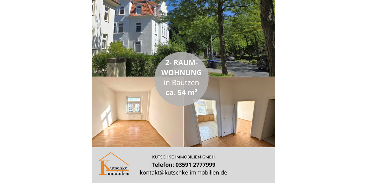 Etagenwohnung Bautzen - 2 Zimmer, 54 m&sup2;, 350&euro; | Angebot:26740647