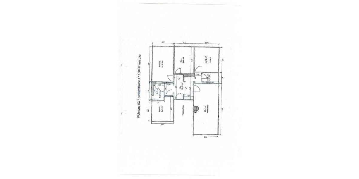 Erdgeschoßwohnung Werdau - 4 Zimmer, 91 m&sup2;, 460&euro; | Angebot:24697998