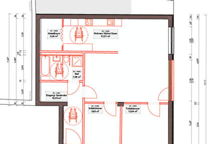 Wohnung Leinefelde-Worbis Worbis - 2.5 Zimmer, 107 m&sup2;, 965&euro; | Angebot:24488727