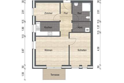 Wohnung Schortens Heidmühle - 3 Zimmer, 63 m&sup2;, 660&euro; | Angebot:25227470