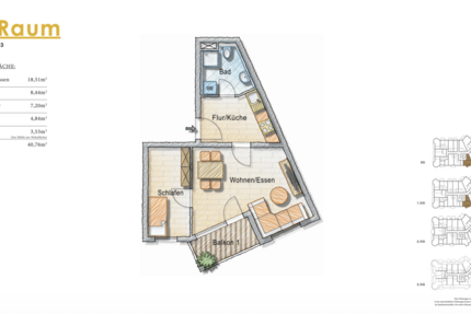 Wohnung Markkleeberg Markkleeberg-Mitte - 2 Zimmer, 41 m&sup2;, 408&euro; | Angebot:26789162