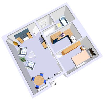 Die gefällt mir: ansprechende 1,5-Zimmer-Single-Wohnung direkt an der FH zimmer