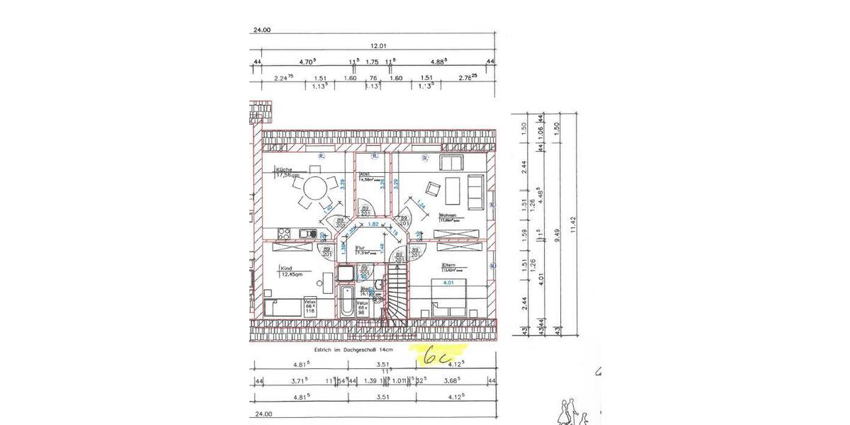 Dachgeschoßwohnung Wiesmoor - 3 Zimmer, 78 m&sup2;, 675&euro; | Angebot:26533827