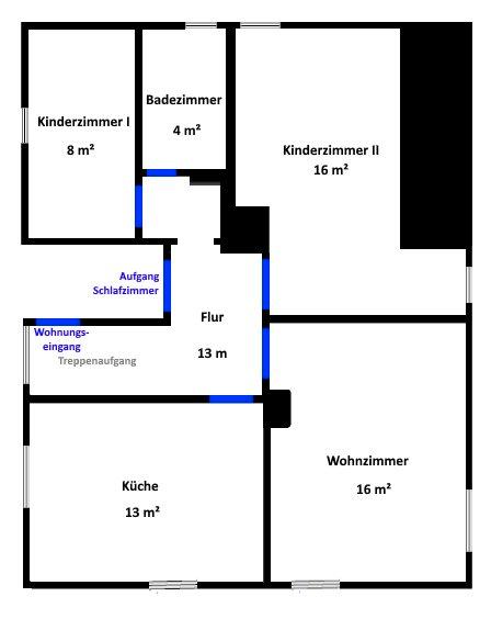 Etagenwohnung Bad Laasphe - 4.5 Zimmer, 106 m&sup2;, 890&euro; | Angebot:26670861