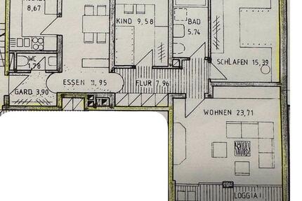 Wohnung Weiden in der Oberpfalz - 4 Zimmer, 92 m&sup2;, 850&euro; | Angebot:24731915