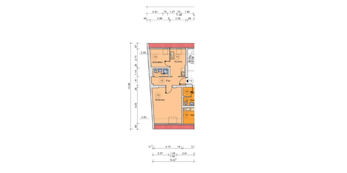 Dachgeschoßwohnung Berlin Treptow-Köpenick - 2 Zimmer, 50 m&sup2;, 1.100&euro; | Angebot:26074713