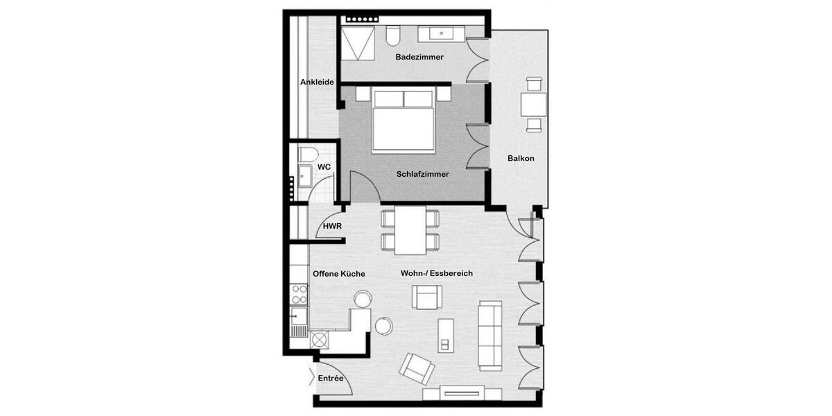 Etagenwohnung Frankfurt am Main Innenstadt - 2 Zimmer, 78 m&sup2;, 1.900&euro; | Angebot:26214812
