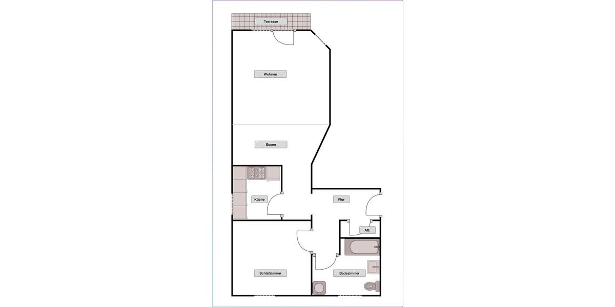 Erdgeschoßwohnung Walldürn - 2 Zimmer, 75 m&sup2;, 750&euro; | Angebot:24847932
