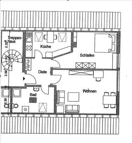 Etagenwohnung Trier Irsch - 2 Zimmer, 50 m&sup2;, 625&euro; | Angebot:25970674